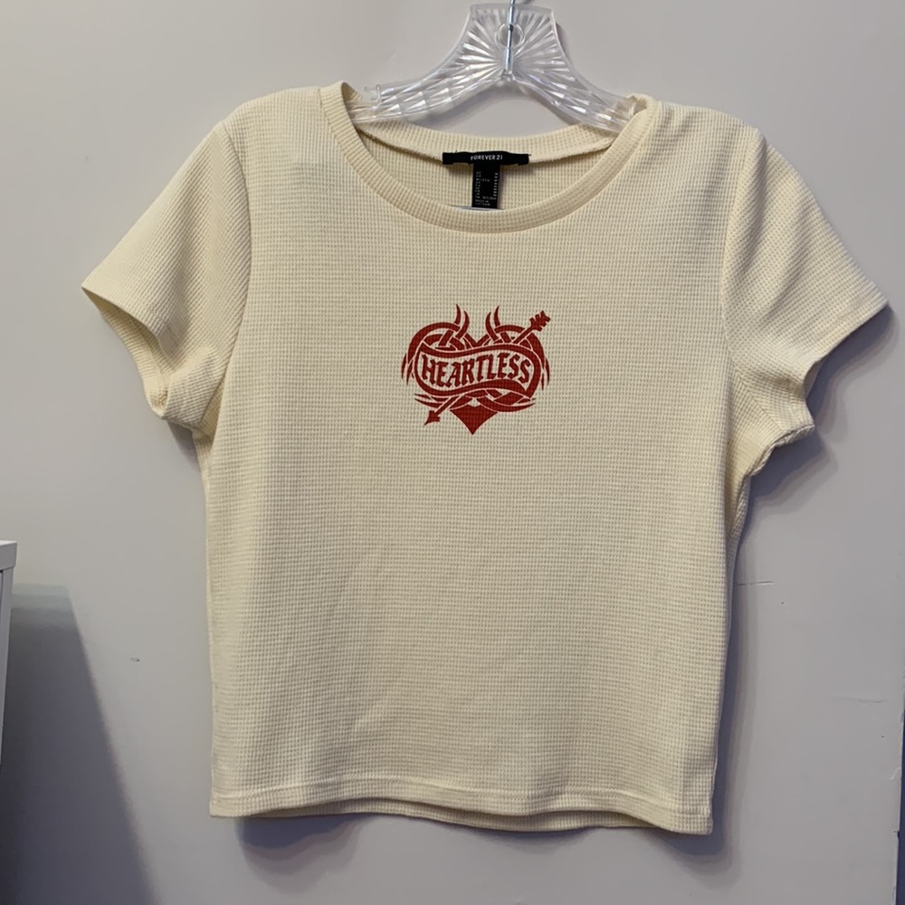 Forever 21 Cropped Graphic Tee